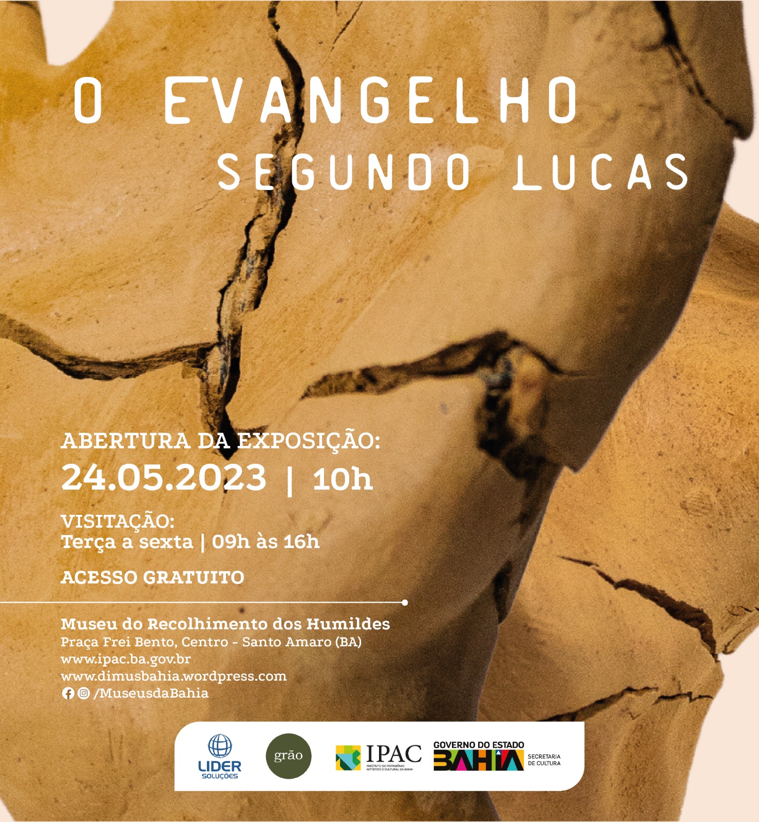 Museu do Recolhimento dos Humildes abre exposição O Evangelho segundo Lucas, DIMUS